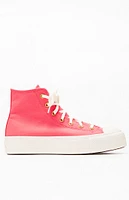 Converse Rose Chuck Taylor All Star Lift High Top Sneakers