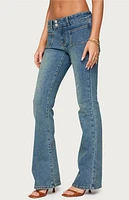 Edikted Mattea Low Rise Flared Jeans