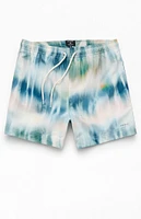 PacSun Tie Dye 4.5" Swim Trunks