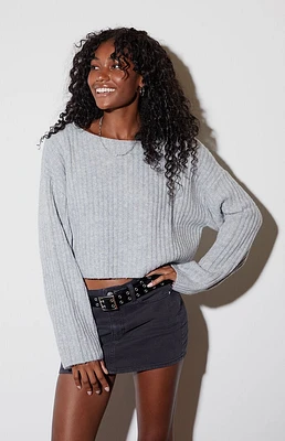 LA Hearts Julie Slouchy Cropped Sweater