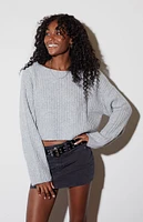 LA Hearts Julie Slouchy Cropped Sweater