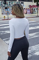 John Galt Charlize Cinched Long Sleeve Top