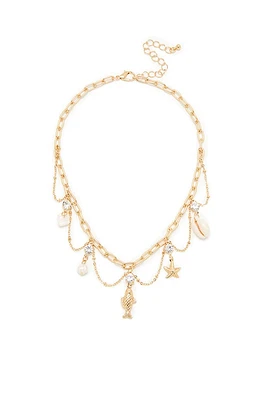 LA Hearts Kai Metal Shell Charm Necklace