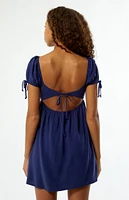 Your Favorite Open Back Babydoll Mini Dress