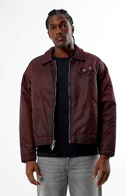 Pacsun Washed Red Nylon Jacket