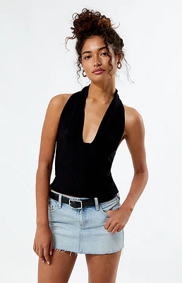 WEWOREWHAT Knit Halter Top