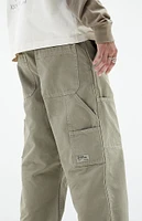 PacSun Olive Extreme Baggy Carpenter Jeans