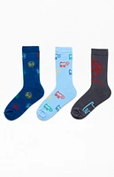 3 Pack Keith Haring Crew Socks