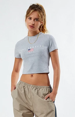 Daisy Street Los Angeles Cropped Baby T-Shirt