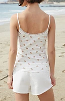 John Galt Bear & Bow Skylar Lace Tank Top