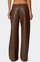 Edikted Tatiana Faux Leather Pants