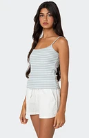 Edikted Gretta Striped Ribbed Tank Top