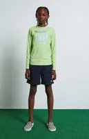 PacSun Kids Green Wave Long Sleeve Rashguard