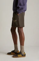 Fear of God Essentials Brown Heavy Fleece Soccer Sweat Shorts