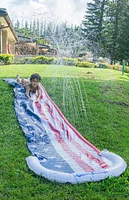 PoolCandy Stars & Stripes Backyard Water Slide