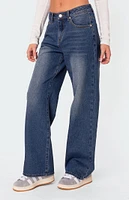 Edikted Karie Relaxed Mid Rise Jeans