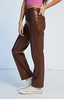 GUESS Originals Faux Leather Carpenter Pants