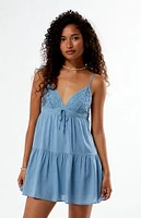 Your Favorite Eyelet Babydoll Mini Dress