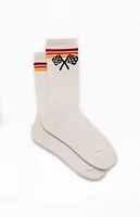 PacSun Racing Stripe Crew Socks