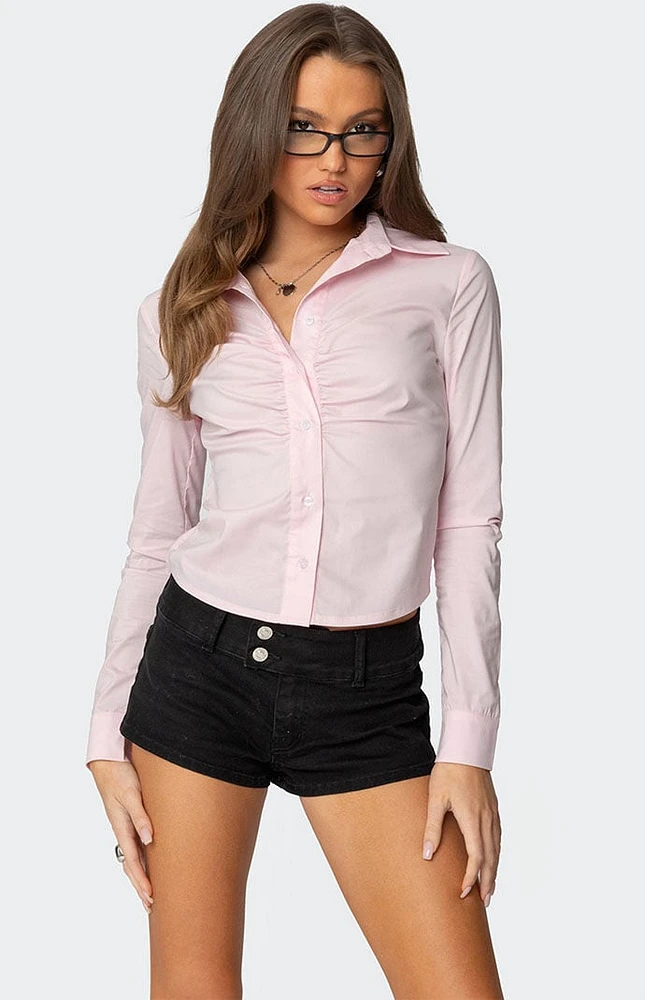 Edikted Delphina Tailored Button Up Shirt