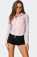 Edikted Delphina Tailored Button Up Shirt