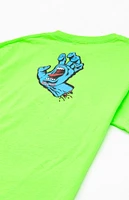 Santa Cruz Kids Neon Green Screaming Hand T-Shirt