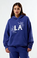 Your Favorite LA Chainstitched Floral Oversized Hoodie