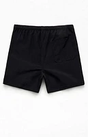 Pacsun Baggy Black 4.5" Swim Trunks