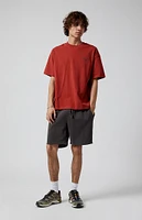 PacSun Charcoal Fleece Volley Shorts