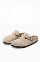 Birkenstock Women's Boston Soft Footbed Clogs Taupe