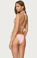 Edikted Azalea Crochet Triangle Bikini Top