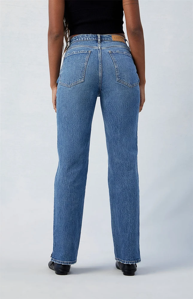 PacSun Stretch Dark Indigo Dad Jeans