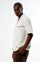 PacSun Western Embroidered Oversized Resort Camp Shirt