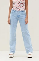 PacSun Jordyn Light Indigo Low Rise Straight Leg Jeans