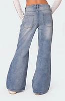 Edikted Low Rise Wide Leg Jeans