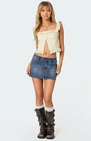 Edikted Square Neck Ruffled Corset