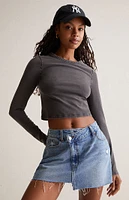 Est. PAC 1980 Brenn Long Sleeve Crop Top