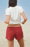 John Galt Red Keira Boxer Shorts