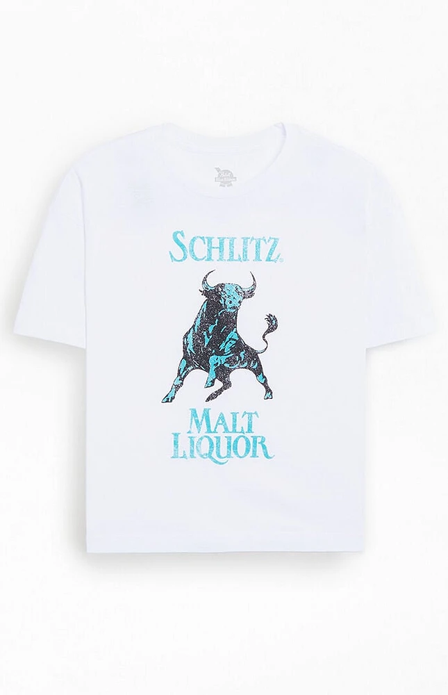 Schlitz Bull Cropped T-Shirt