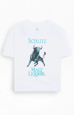 Schlitz Bull Cropped T-Shirt