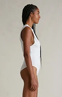 Fear of God Essentials Women's Cloud White Tri-Blend Bodysuit