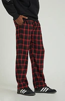 PacSun Black & Red Plaid Pajama Pants