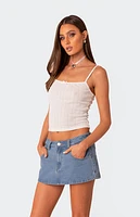 Edikted Pointelle Tank Top