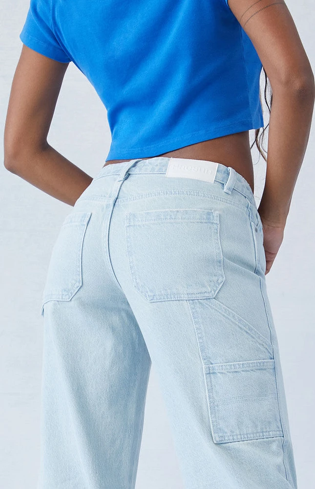 PacSun Eco Light Indigo Carpenter Low Rise Baggy Jeans
