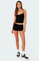 Edikted Carla Low Rise Micro Shorts