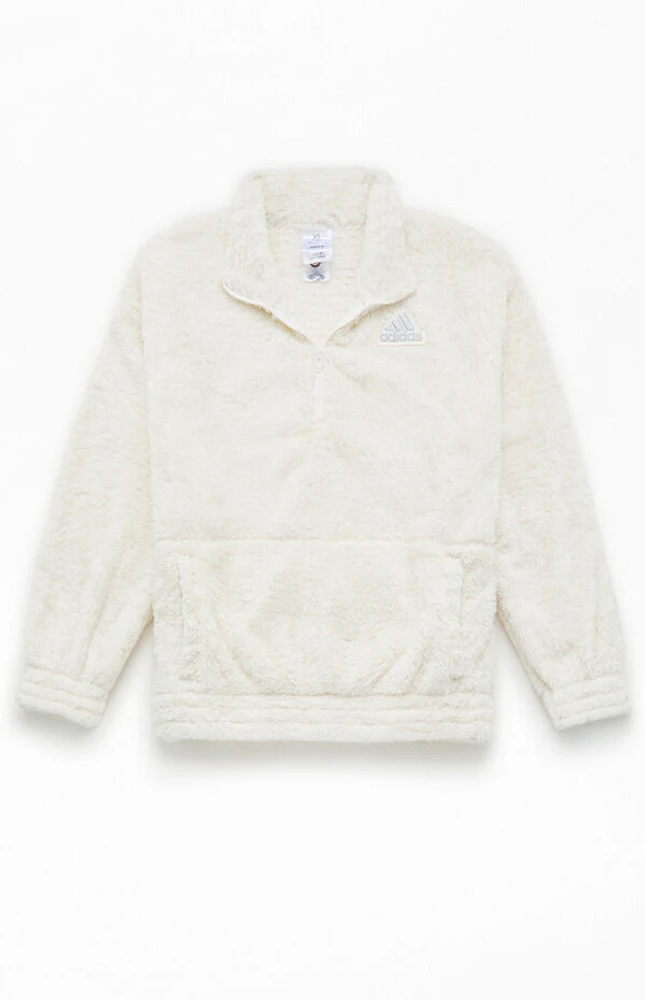 adidas Kids Mock Neck Sherpa Pullover