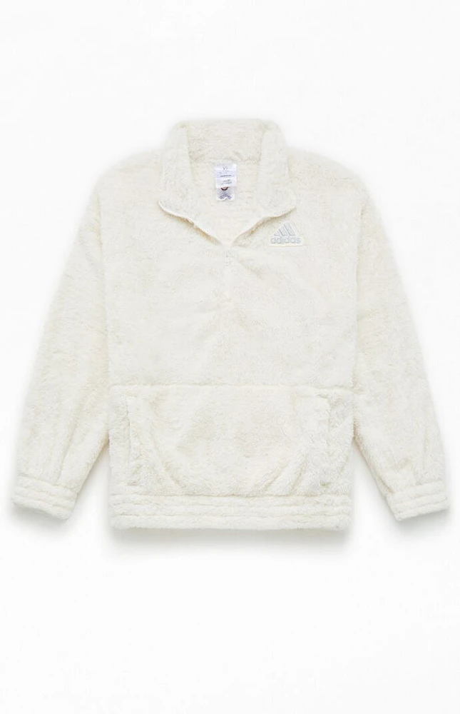 adidas Kids Mock Neck Sherpa Pullover