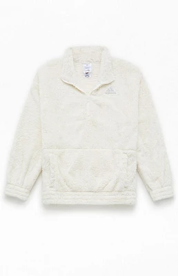 adidas Kids Mock Neck Sherpa Pullover