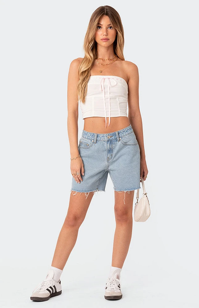 Poplin Bustier Top