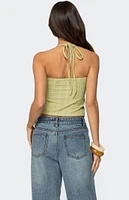 Edikted Galya Textured Halter Top